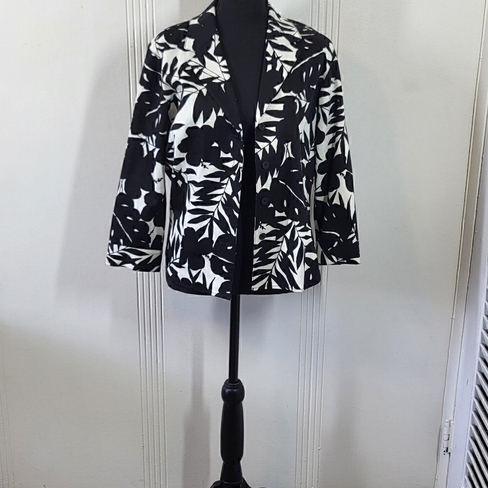 Talbots Black & White Jacket